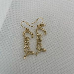 A gold coach Earings